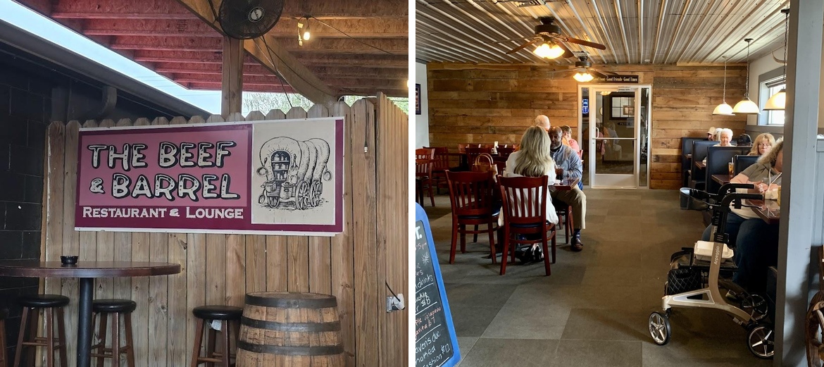 The Beef and Barrel Restaurant & Lounge Menu